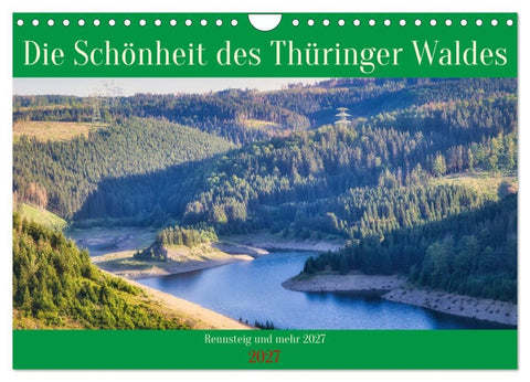 Die Schönheit des Thüringer Waldes (Wandkalender 2027 DIN A4 quer), CALVENDO Monatskalender