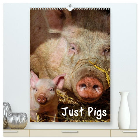Just Pigs (High Quality Premium Wall Calendar 2026 DIN A2 portrait),CALVENDO 12 Month Wall Calendar