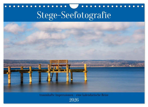 Stege - Seefotografie (Wandkalender 2026 DIN A4 quer), CALVENDO Monatskalender