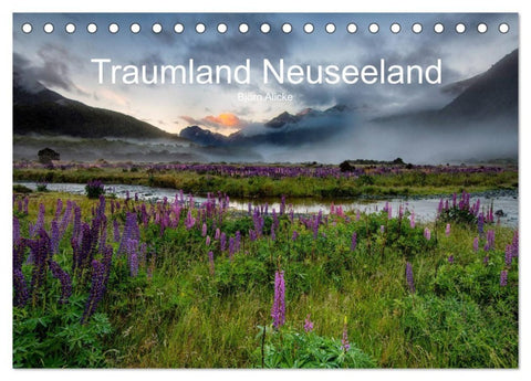 Traumland Neuseeland (Tischkalender 2027 DIN A5 quer), CALVENDO Monatskalender