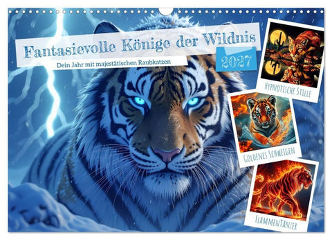 Fantasievolle Könige der Wildnis (Wandkalender 2027 DIN A3 quer), CALVENDO Monatskalender