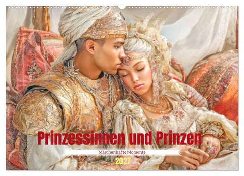 Prinzessinnen und Prinzen - Märchenhafte Momente (Wandkalender 2027 DIN A2 quer), CALVENDO Monatskalender
