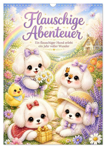 Flauschige Abenteuer (Wandkalender 2027 DIN A3 hoch), CALVENDO Monatskalender