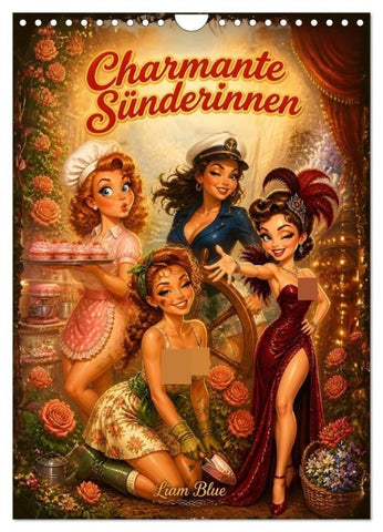 Charmante Sünderinnen (Wandkalender 2027 DIN A4 hoch), CALVENDO Monatskalender