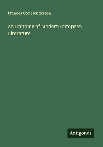 An Epitome of Modern European Literature