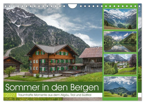Sommer in den Bergen (Wandkalender 2027 DIN A4 quer), CALVENDO Monatskalender