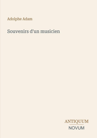Souvenirs d'un musicien