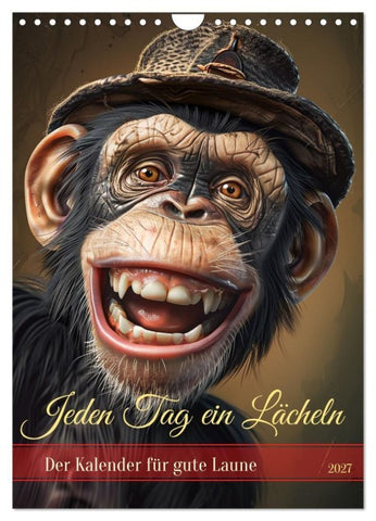 Jeden Tag ein Lächeln (Wandkalender 2027 DIN A4 hoch), CALVENDO Monatskalender