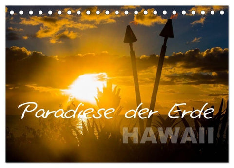 Paradiese der Erde - HAWAII (Tischkalender 2027 DIN A5 quer), CALVENDO Monatskalender