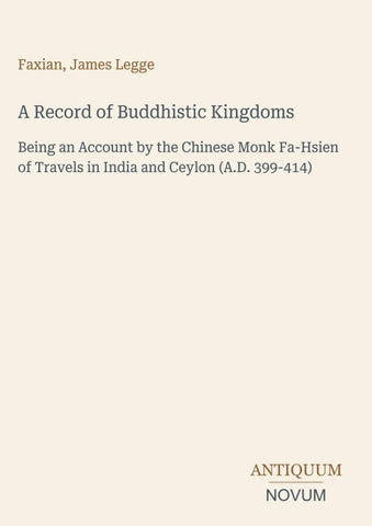 A Record of Buddhistic Kingdoms