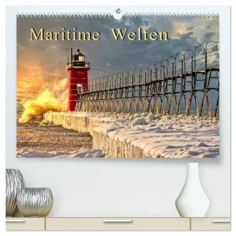 Maritime Welten (hochwertiger Premium Wandkalender 2026 DIN A2 quer), Kunstdruck in Hochglanz