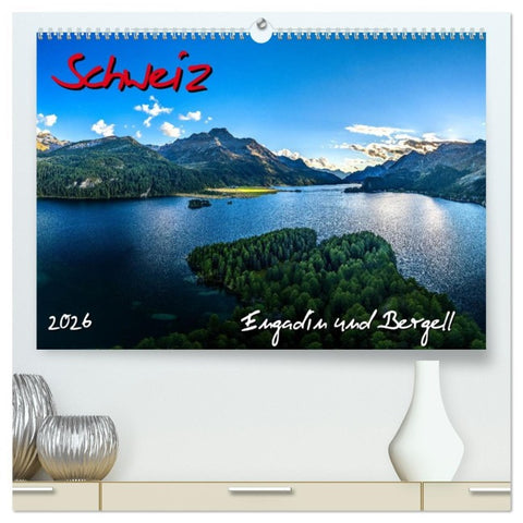 Schweiz - Engadin und Bergell (hochwertiger Premium Wandkalender 2026 DIN A2 quer), Kunstdruck in Hochglanz