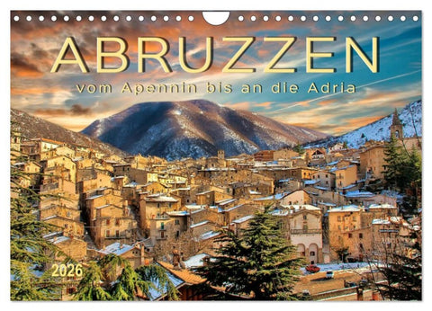 Abruzzen, vom Apennin bis an die Adria (Wandkalender 2026 DIN A4 quer), CALVENDO Monatskalender