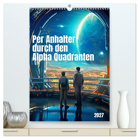 Per Anhalter durch den Alpha Quadranten (hochwertiger Premium Wandkalender 2027 DIN A2 hoch), Kunstdruck in Hochglanz