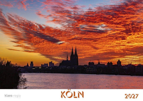 Köln 2027 Bildkalender A4 quer, spiralgebunden