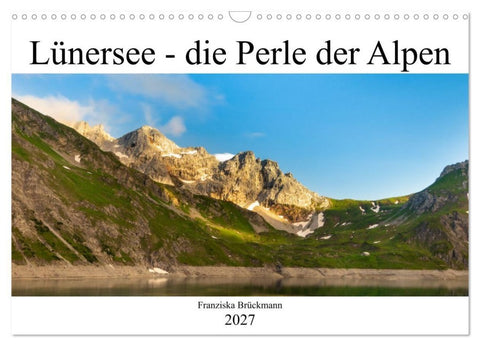 Lünersee - die blaue Perle der Alpen (Wandkalender 2027 DIN A3 quer), CALVENDO Monatskalender