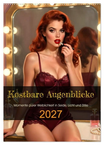 Kostbare Augenblicke (Wandkalender 2027 DIN A2 hoch), CALVENDO Monatskalender