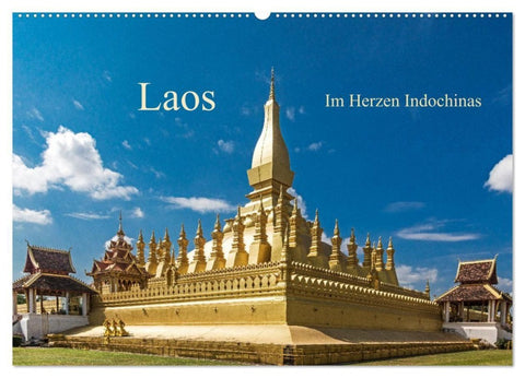 Laos - Im Herzen Indochinas (Wandkalender 2027 DIN A2 quer), CALVENDO Monatskalender