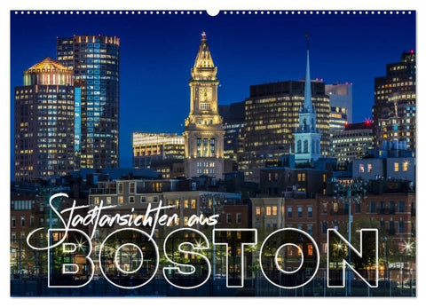 Stadtansichten aus Boston (Wandkalender 2027 DIN A2 quer), CALVENDO Monatskalender