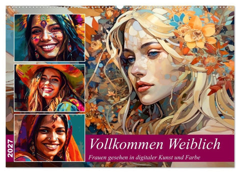 Vollkommen Weiblich (Wandkalender 2027 DIN A2 quer), CALVENDO Monatskalender