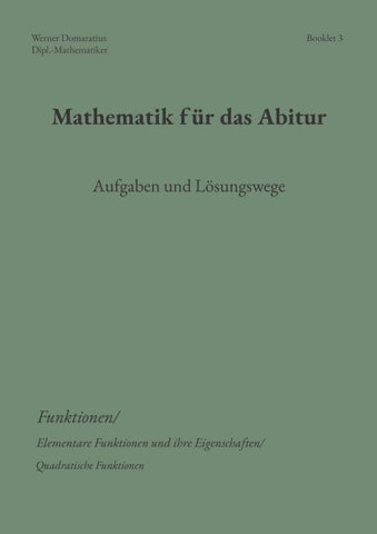 Mathematik für das Abitur
