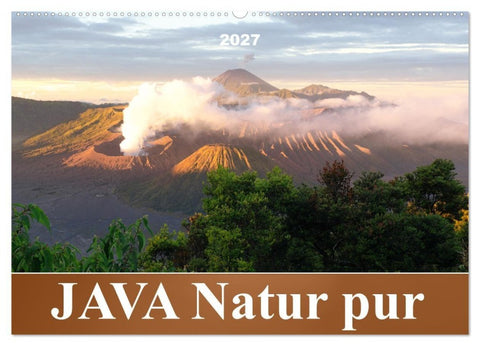 JAVA Natur pur (Wandkalender 2027 DIN A2 quer), CALVENDO Monatskalender