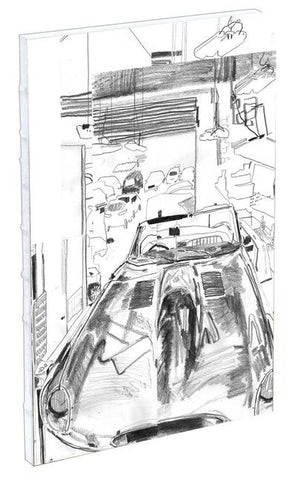 Teneues - Sketchbook: Malcolm and the Mechanics, Hardcover, Exposed Spine, Lays Flat, Large Format, White Kraft Paper