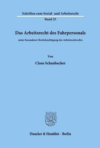 Das Arbeitsrecht des Fahrpersonals