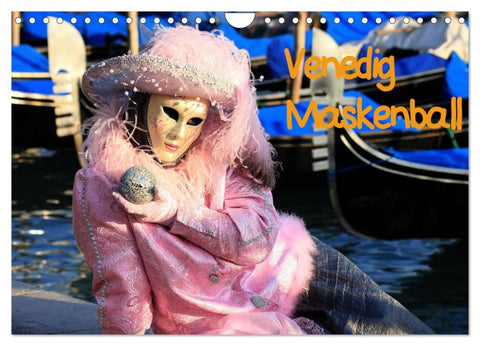 Venedig Maskenball (Wandkalender 2026 DIN A4 quer), CALVENDO Monatskalender