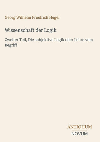 Wissenschaft der Logik