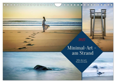 Minimal-Art - am Strand (Wandkalender 2027 DIN A4 quer), CALVENDO Monatskalender