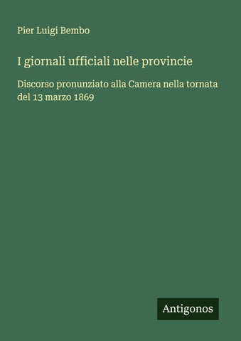 I giornali ufficiali nelle provincie
