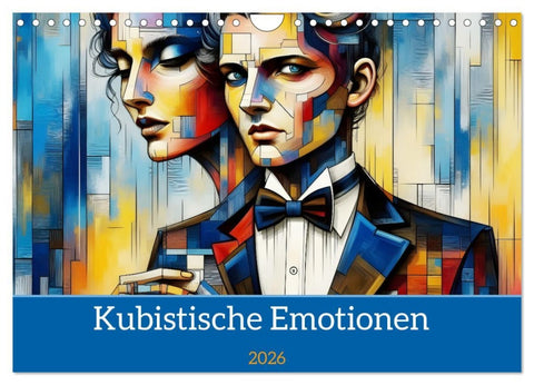 Kubistische Emotionen (Wandkalender 2026 DIN A4 quer), CALVENDO Monatskalender