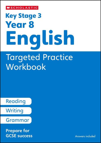 KS3 Year 8 English Targeted Practice Workbook with answers.