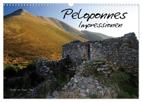 Peloponnes Impressionen / 2026 (Wandkalender 2026 DIN A3 quer), CALVENDO Monatskalender