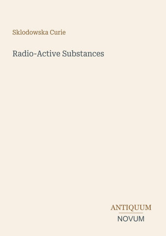 Radio-Active Substances