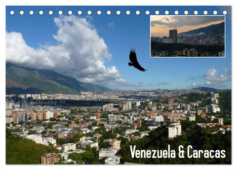 Venezuela & Caracas (Tischkalender 2027 DIN A5 quer), CALVENDO Monatskalender