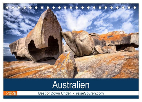 Australien 2026 Best of Down Under (Tischkalender 2026 DIN A5 quer), CALVENDO Monatskalender