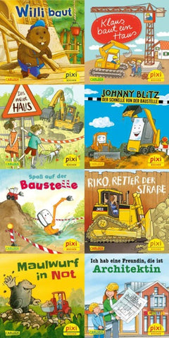 Pixi-8er-Set 276: Pixis Fahrzeuge auf der Baustelle (8x1 Exemplar)