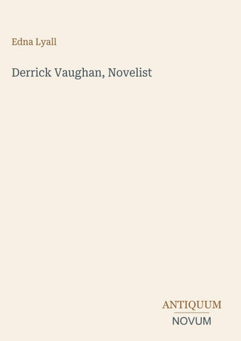 Derrick Vaughan, Novelist