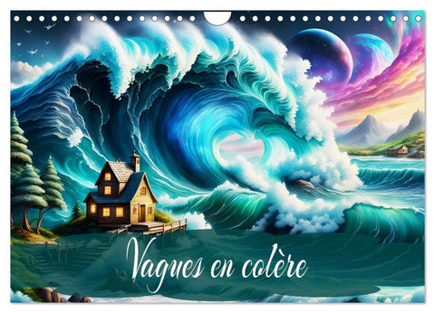 Vagues en colère (Calendrier mural 2026 DIN A4 vertical), CALVENDO calendrier mensuel
