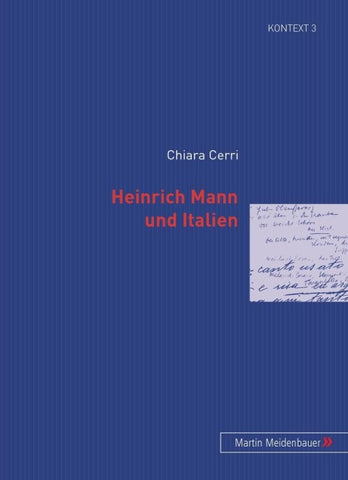 Heinrich Mann und Italien