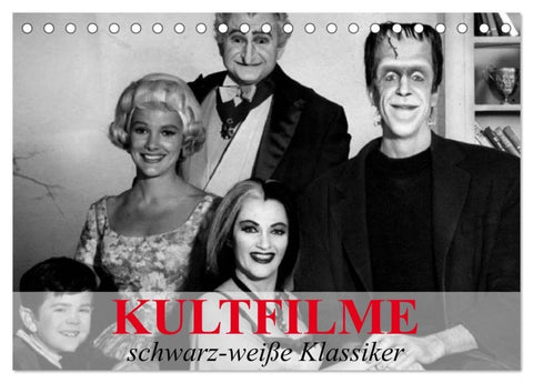 Kultfilme - schwarz-weiße Klassiker (Tischkalender 2027 DIN A5 quer), CALVENDO Monatskalender