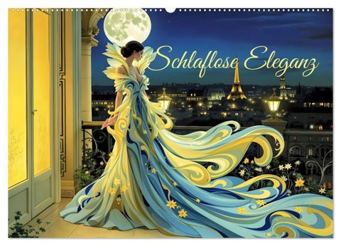 Schlaflose Eleganz (Wandkalender 2027 DIN A2 quer), CALVENDO Monatskalender