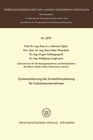Systematisierung der Investitionsplanung für Industrieunternehmen