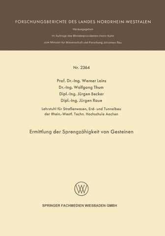 Ermittlung der Sprengzähigkeit von Gesteinen