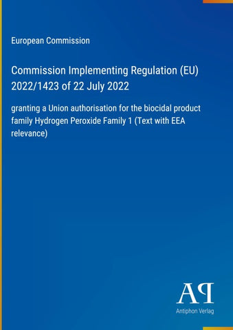 Commission Implementing Regulation (EU) 2022/1423 of 22 July 2022