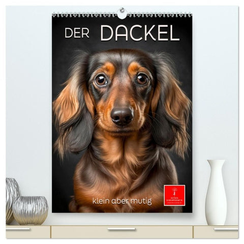 Der Dackel - klein aber mutig (hochwertiger Premium Wandkalender 2027 DIN A2 hoch), Kunstdruck in Hochglanz