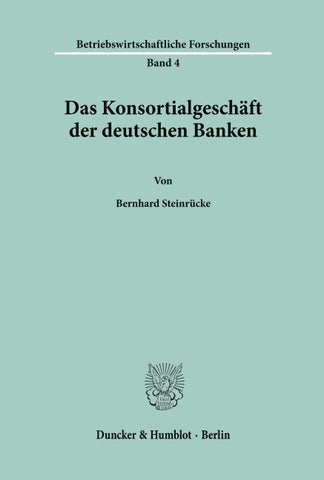 Das Konsortialgeschäft der deutschen Banken.