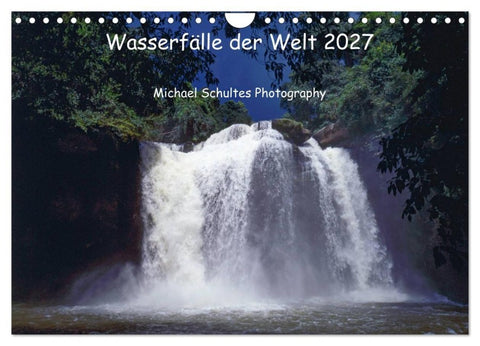 Wasserfälle der Welt 2027 (Wandkalender 2027 DIN A4 quer), CALVENDO Monatskalender
